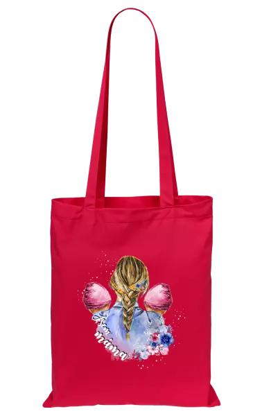 Látková taška Jsem máma - dvě holčičky