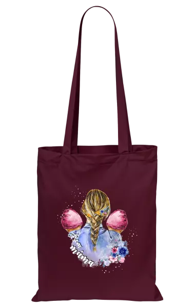 Látková taška Jsem máma - dvě holčičky