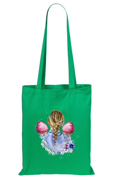 Látková taška Jsem máma - dvě holčičky