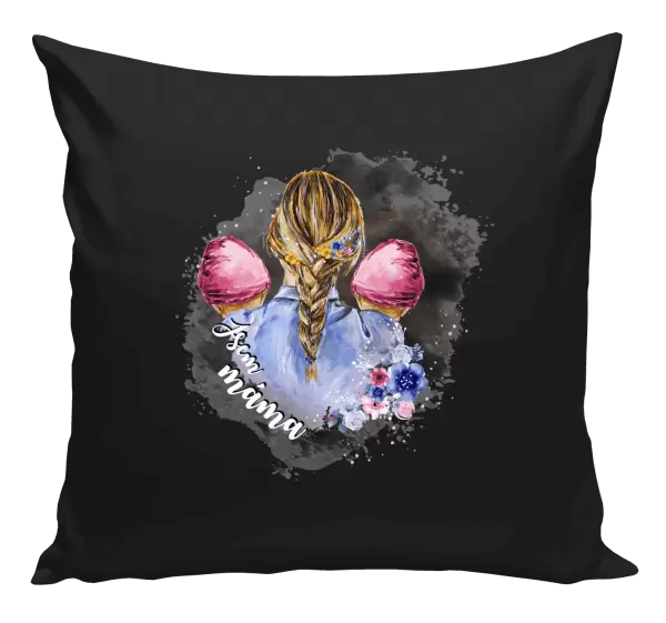 Polštář Jsem máma - dvě holčičky