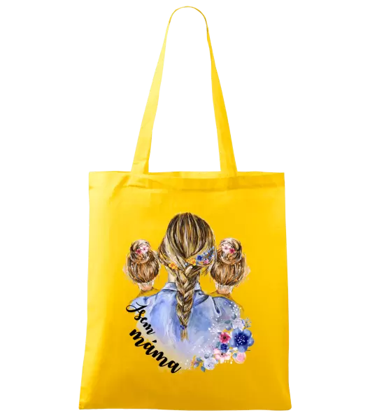 Látková taška Jsem máma - dvě holky