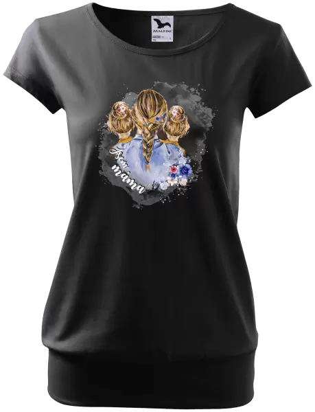 Dámské tričko Jsem máma - dvě holky