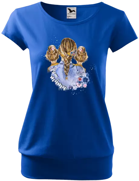 Dámské tričko Jsem máma - dvě holky