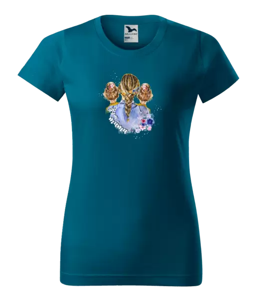 Dámské tričko Jsem máma - dvě holky