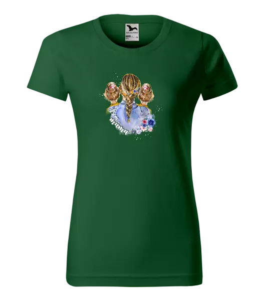 Dámské tričko Jsem máma - dvě holky