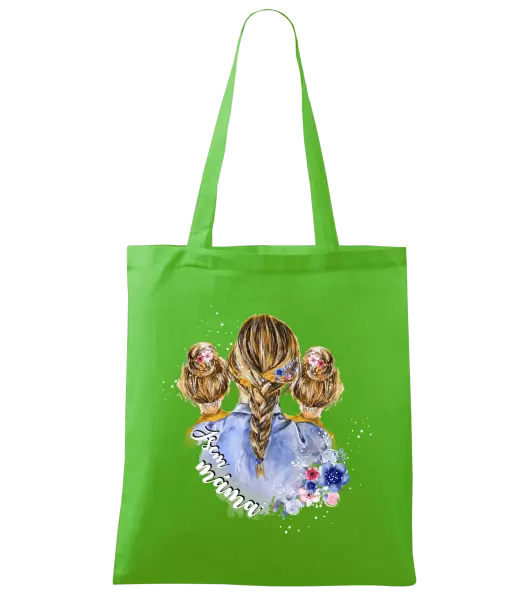 Látková taška Jsem máma - dvě holky