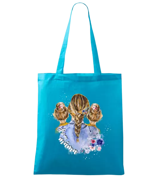 Látková taška Jsem máma - dvě holky