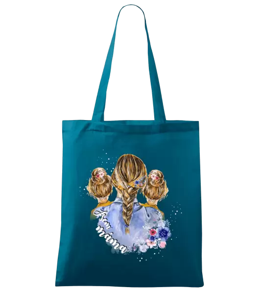 Látková taška Jsem máma - dvě holky