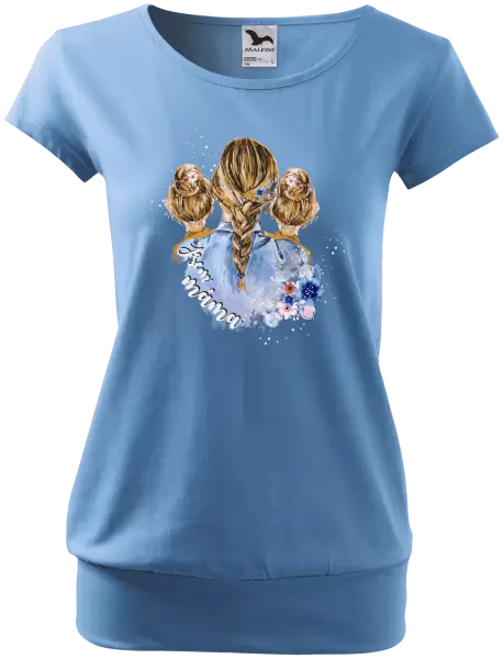 Dámské tričko Jsem máma - dvě holky