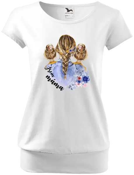 Dámské tričko Jsem máma - dvě holky