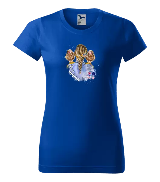 Dámské tričko Jsem máma - dvě holky