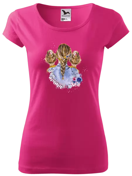 Dámské tričko Jsem máma - dvě holky