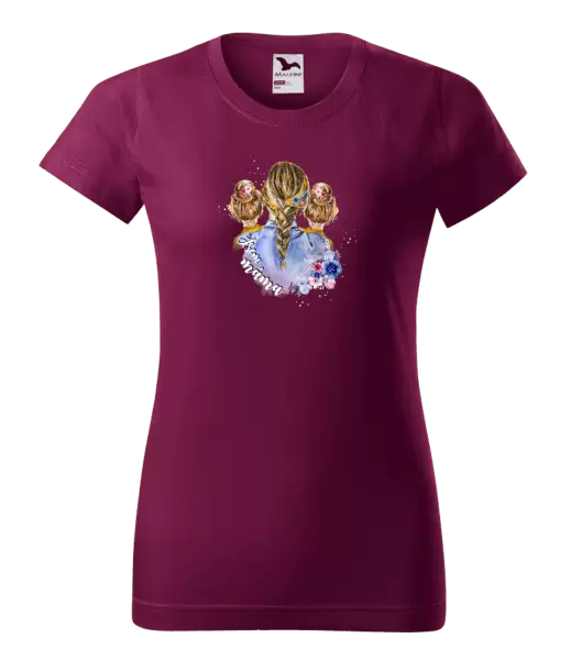 Dámské tričko Jsem máma - dvě holky