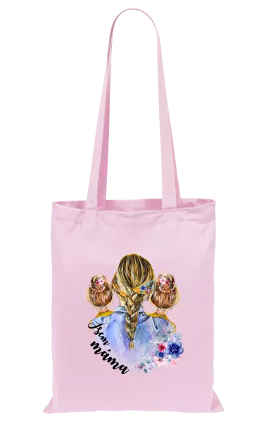 Látková taška Jsem máma - dvě holky