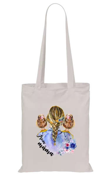 Látková taška Jsem máma - dvě holky