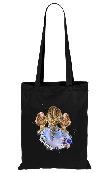 Látková taška Jsem máma - dvě holky