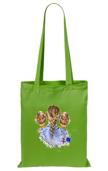 Látková taška Jsem máma - dvě holky