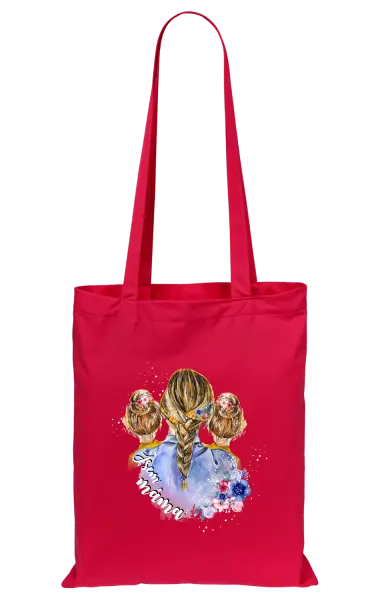 Látková taška Jsem máma - dvě holky