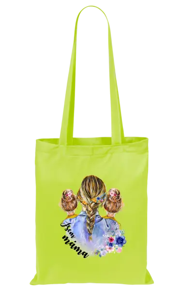 Látková taška Jsem máma - dvě holky