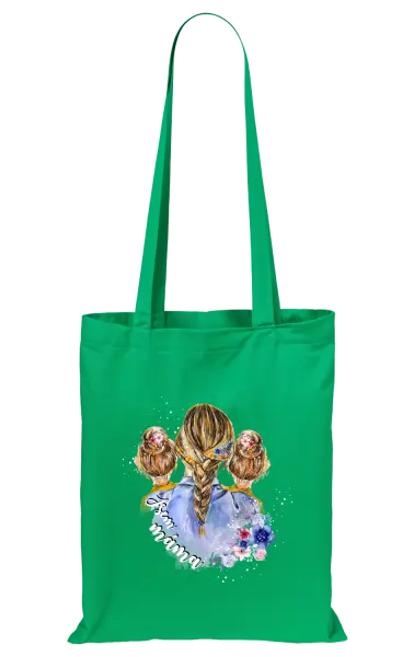 Látková taška Jsem máma - dvě holky