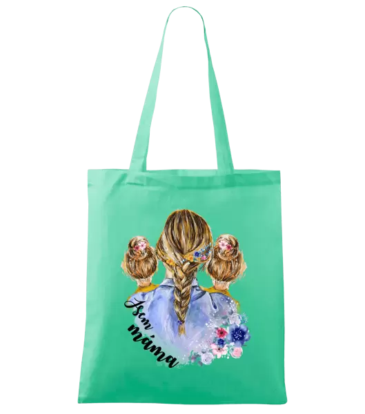 Látková taška Jsem máma - dvě holky