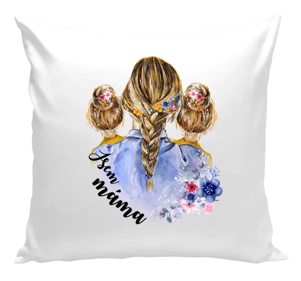 Polštář Jsem máma - dvě holky