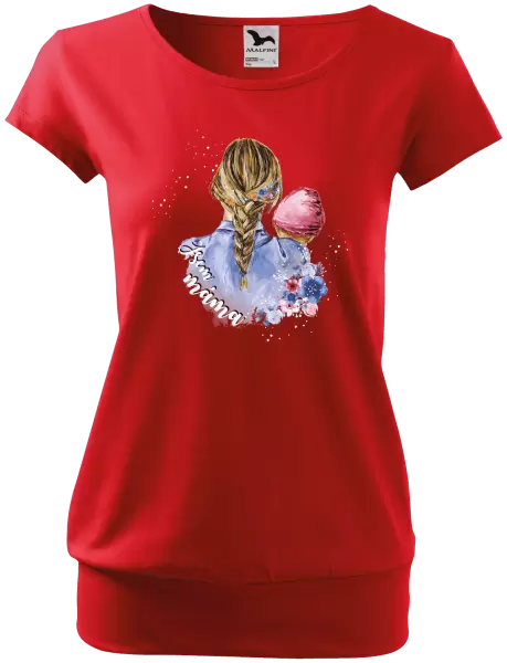 Dámské tričko Jsem máma - holčička