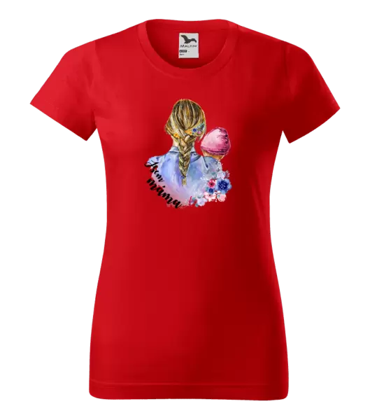 Dámské tričko Jsem máma - holčička