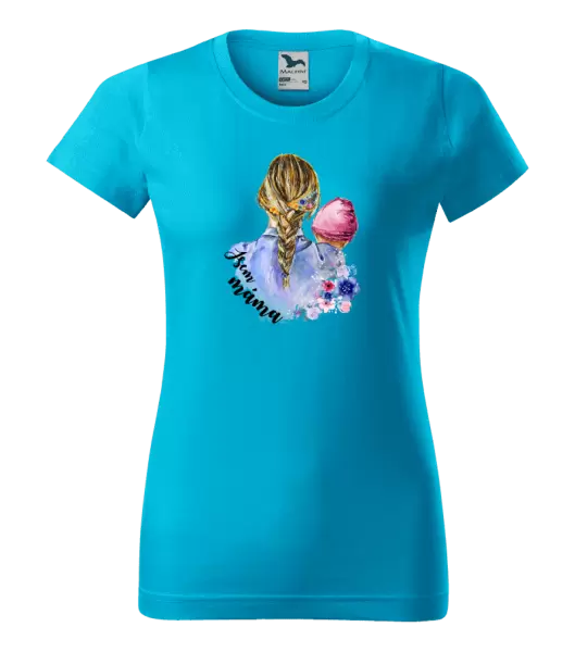 Dámské tričko Jsem máma - holčička