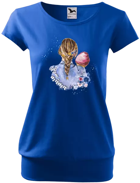 Dámské tričko Jsem máma - holčička