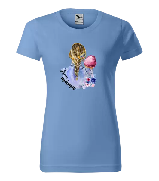 Dámské tričko Jsem máma - holčička