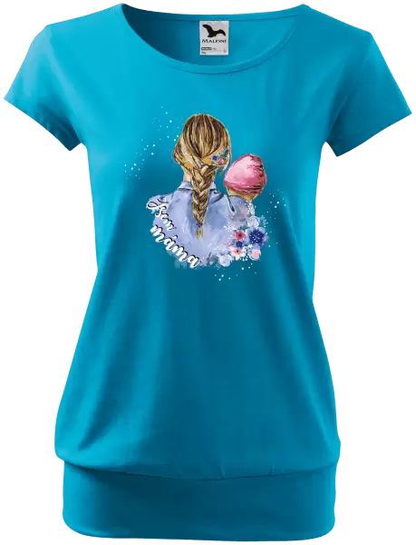 Dámské tričko Jsem máma - holčička