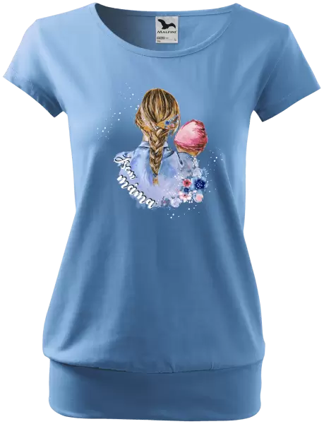 Dámské tričko Jsem máma - holčička