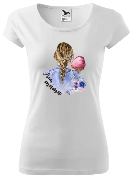 Dámské tričko Jsem máma - holčička