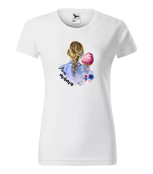 Dámské tričko Jsem máma - holčička