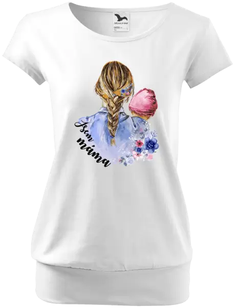 Dámské tričko Jsem máma - holčička