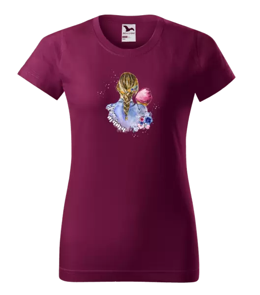 Dámské tričko Jsem máma - holčička