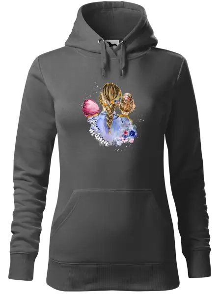 Dámská mikina Jsem máma - holčička a holka