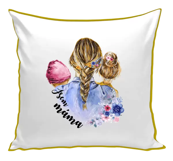 Polštář Jsem máma - holčička a holka