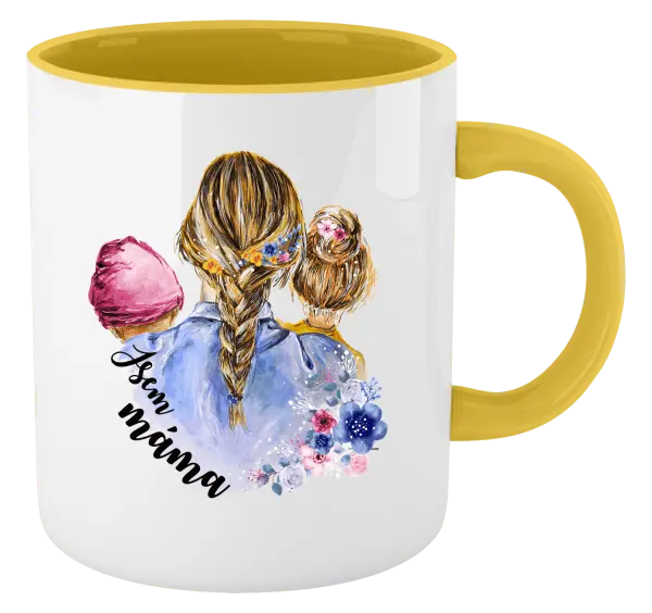 Hrnek Jsem máma - holčička a holka