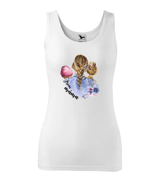 Dámské tílko Jsem máma - holčička a holka