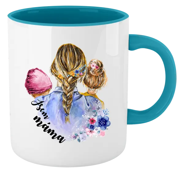 Hrnek Jsem máma - holčička a holka