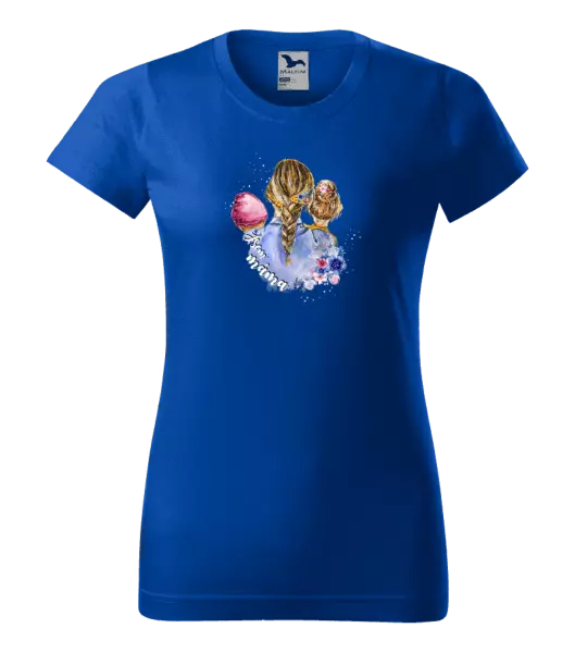 Dámské tričko Jsem máma - holčička a holka