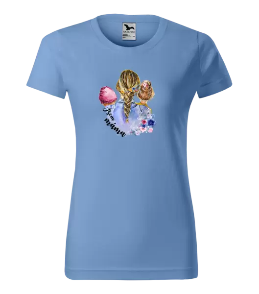 Dámské tričko Jsem máma - holčička a holka