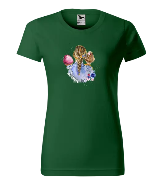 Dámské tričko Jsem máma - holčička a holka