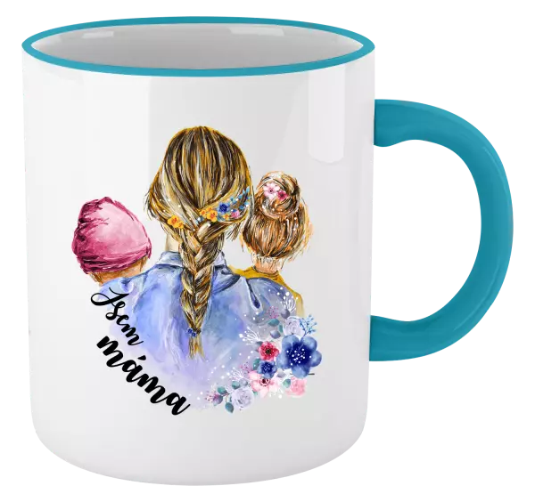 Hrnek Jsem máma - holčička a holka