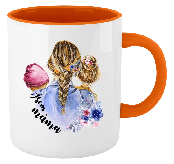 Hrnek Jsem máma - holčička a holka