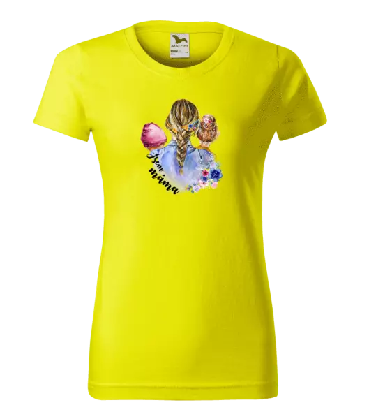 Dámské tričko Jsem máma - holčička a holka