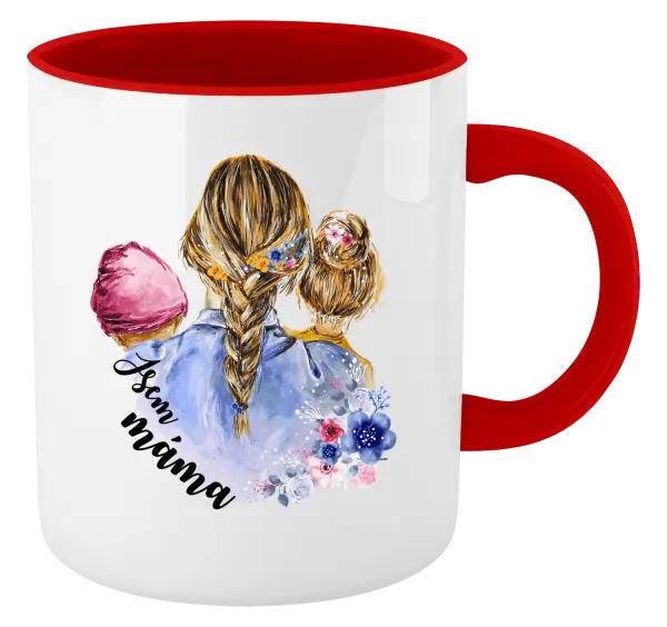 Hrnek Jsem máma - holčička a holka