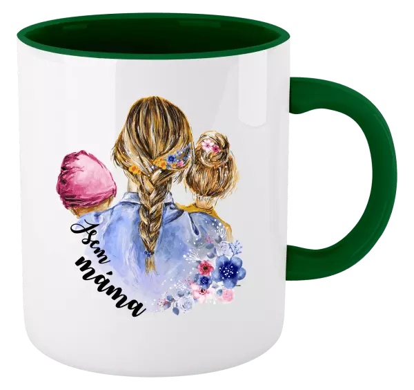 Hrnek Jsem máma - holčička a holka